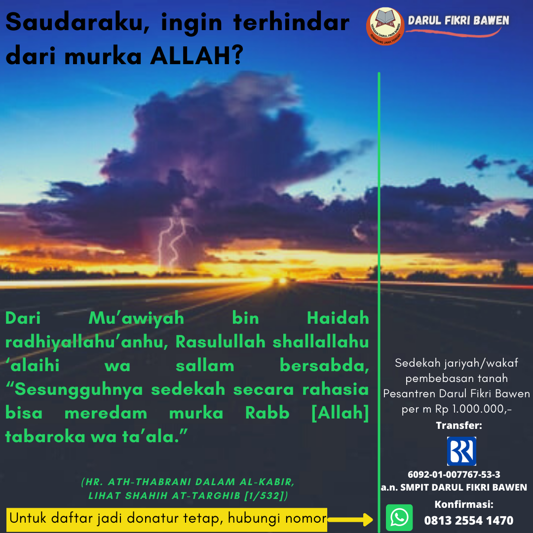 USAHA MEREDAM MURKA YANG MAHA KUASA DUNIA & AKHIRAT