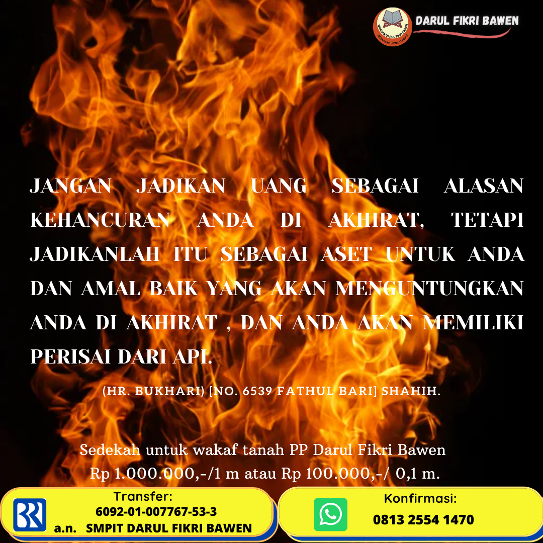 INI CARA SIAPKAN PERISAI DARI API NERAKA