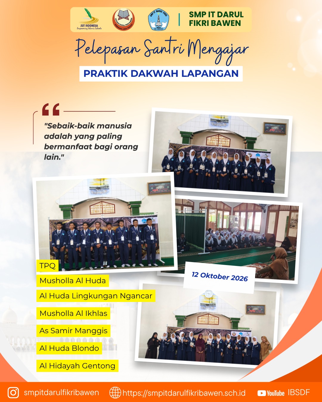 PELEPASAN PRAKTIK DAKWAH LAPANGAN